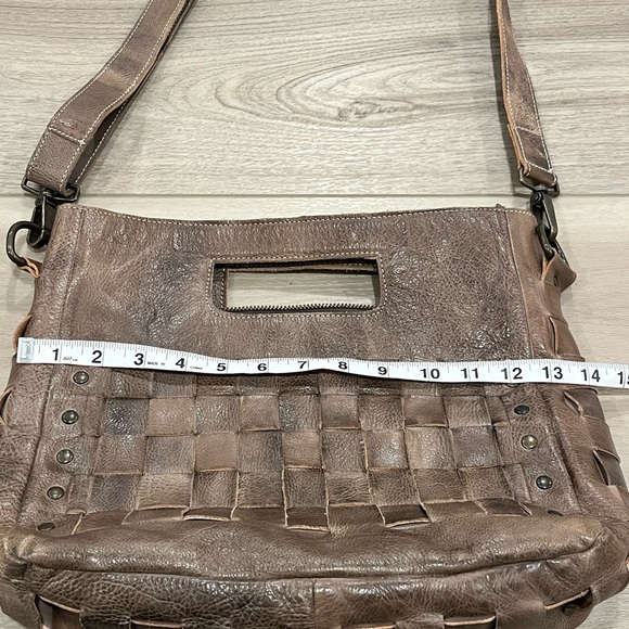 Bed Stu Orchid Studded Leather Satchel Purse/Bag - Picture 3 of 9